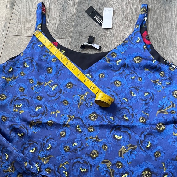 White House Black Market Floral Camisole - Black, Red, Blue - Picture 9 of 12